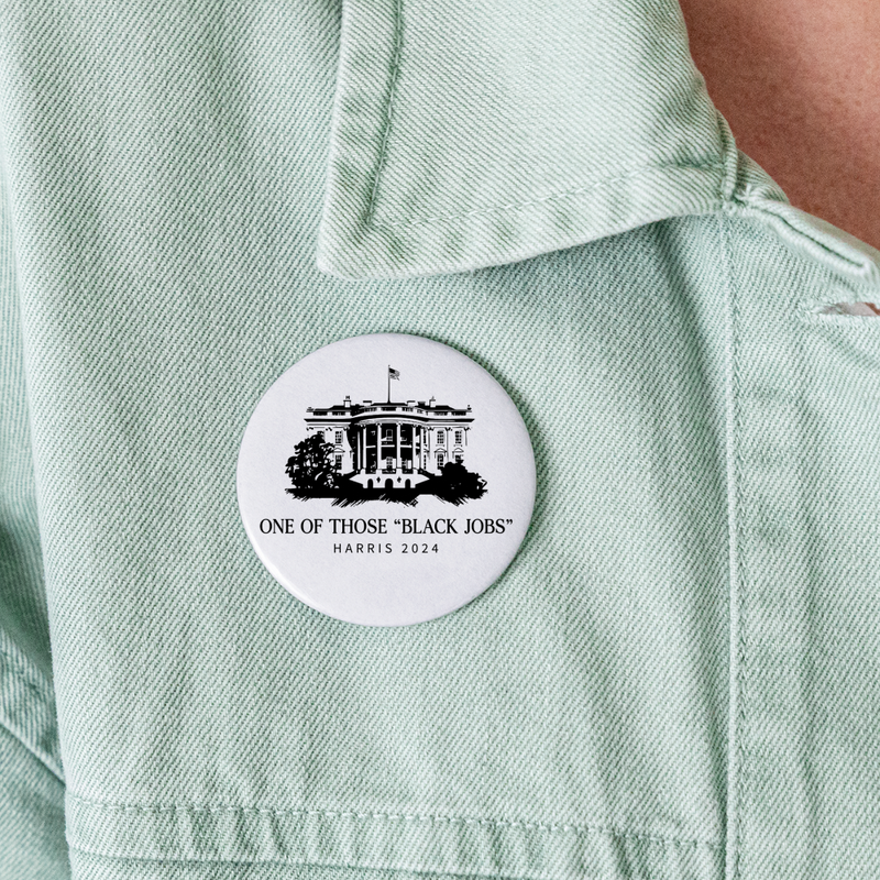 One Of Those "Black Jobs" Button Pins (5 Pack) - white
