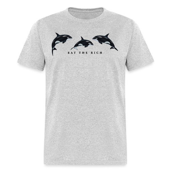 Eat The Rich T Shirt - 2 - heather gray