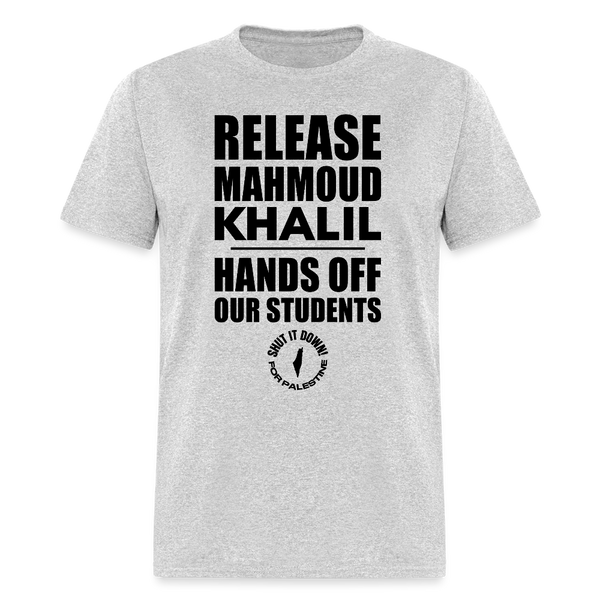 Release Mahmoud Khalil T Shirt - heather gray