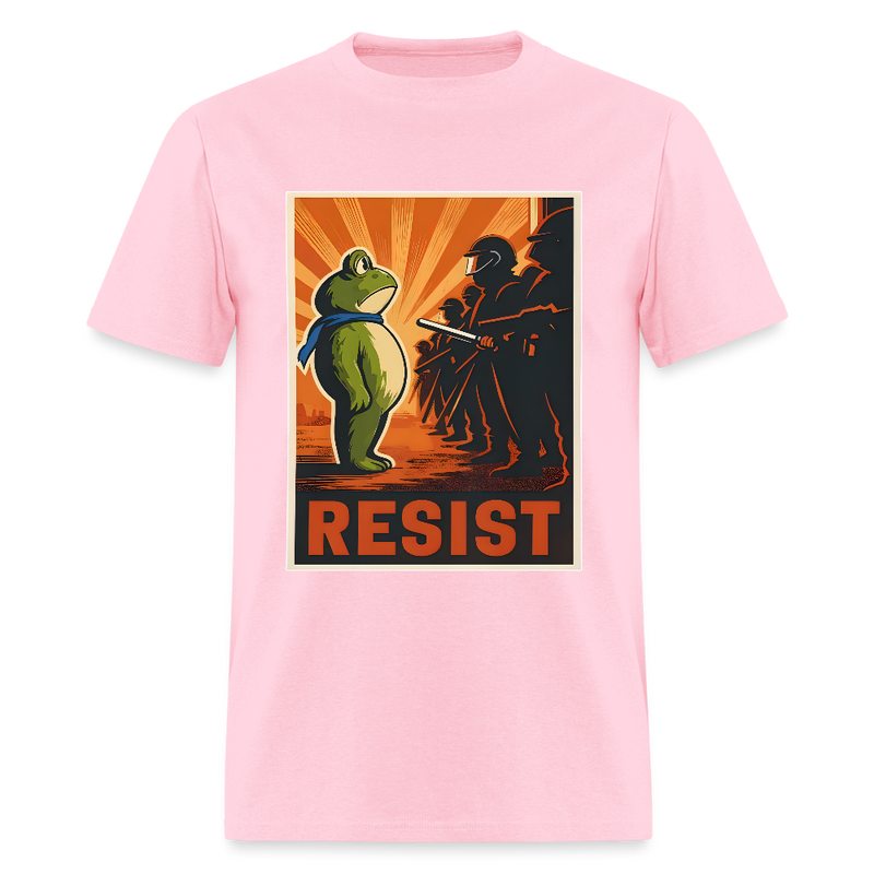 Portland Frog Resist T Shirt - pink