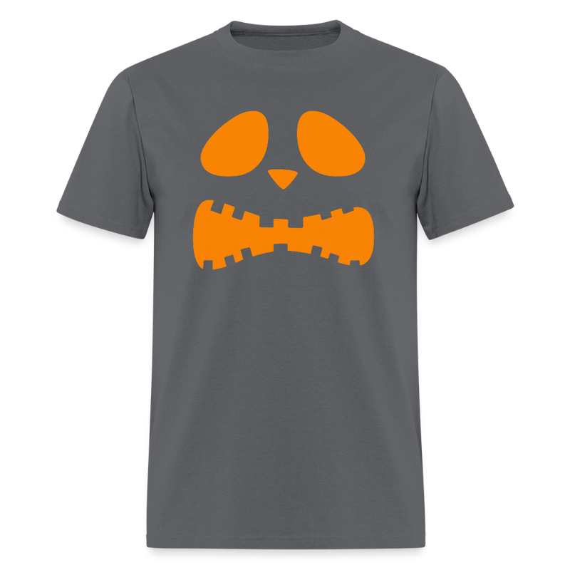 Pumpkin Faces Halloween T Shirt - 2 - charcoal