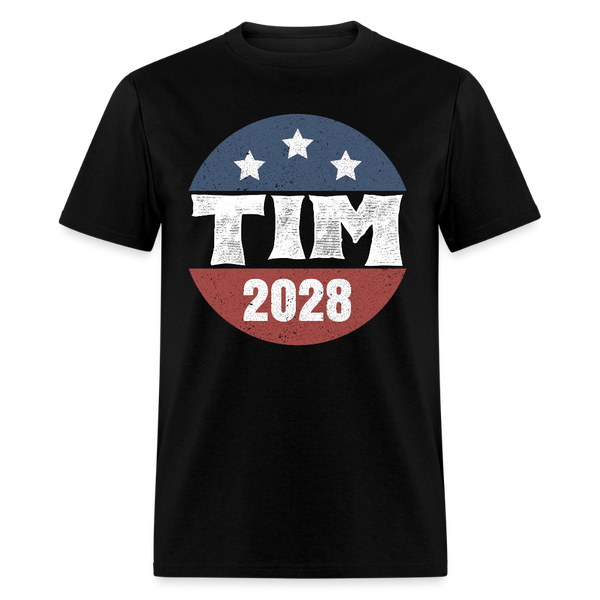 Tim Walz 2028 T Shirt - black