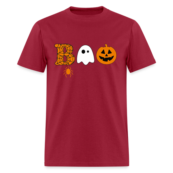 Boo Halloween T Shirt - dark red