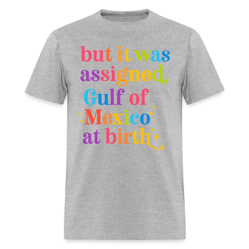 But It Was Assigned Gulf Of Mexico At Birth T Shirt - heather gray
