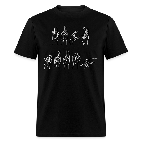 F*ck Trump Sign Language T Shirt - black