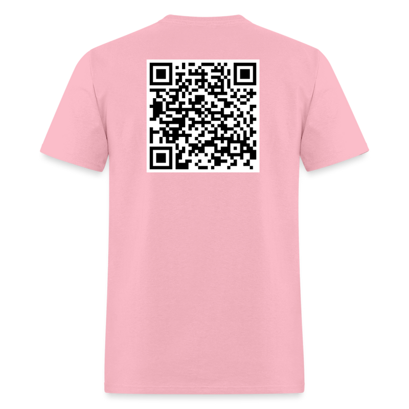 Good Morning QR Code T Shirt - pink