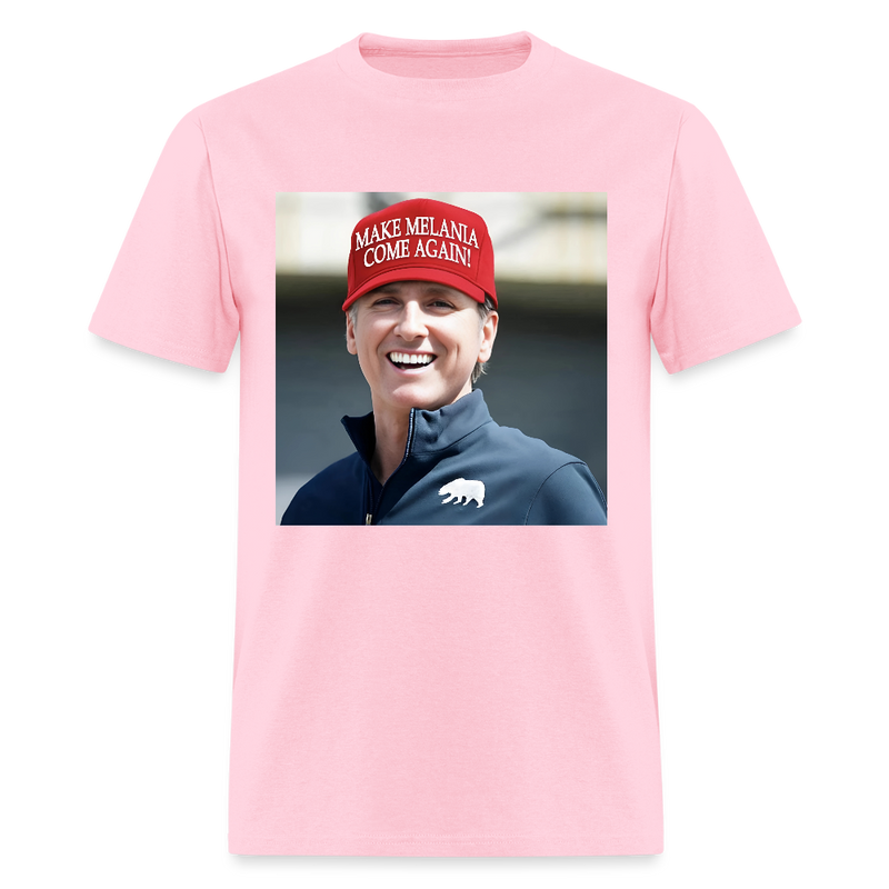 Newsom Make Melania Come Again T Shirt - pink