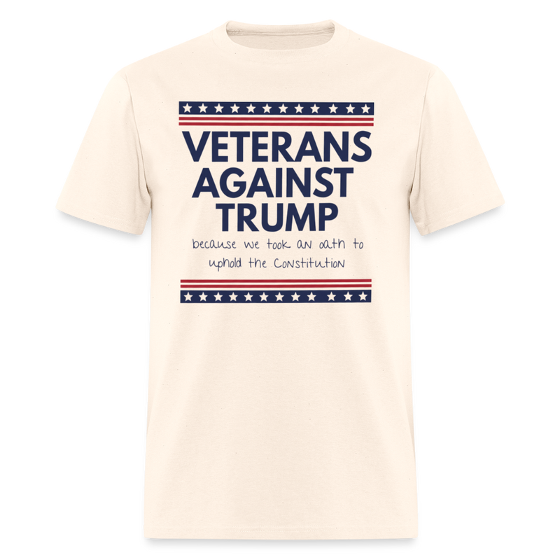 Veterans Againts Trump T Shirt - 9 - natural