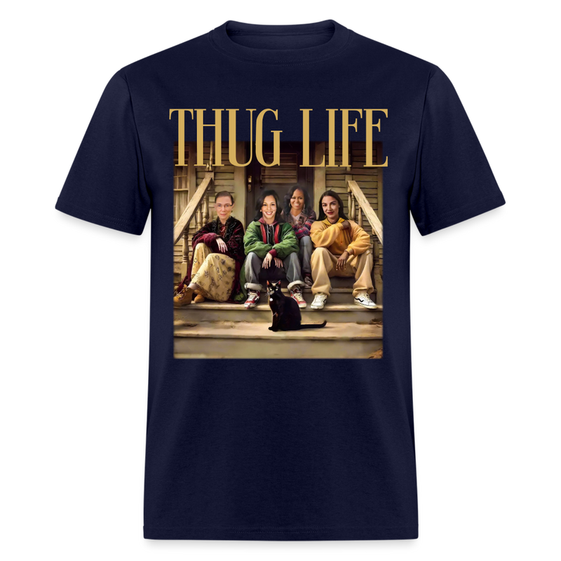 Thug Life T Shirt - navy