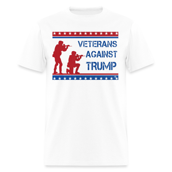 Veterans Againts Trump T Shirt - 8 - white