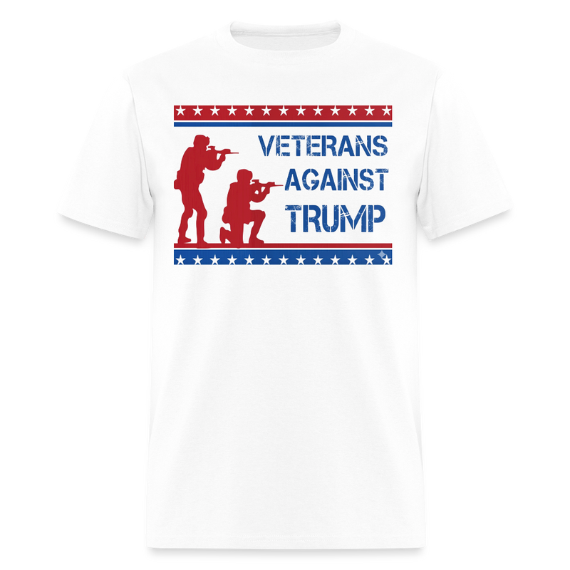 Veterans Againts Trump T Shirt - 8 - white