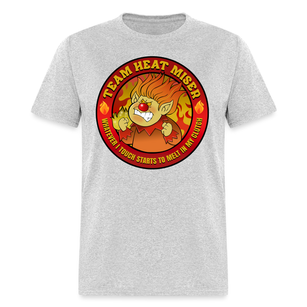 Team Heat Miser T Shirt - heather gray