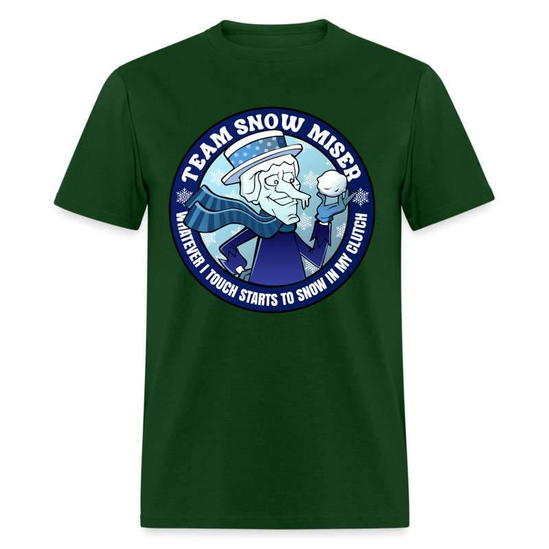 Team Snow Miser T Shirt - forest green