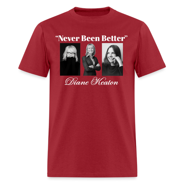 Diane Keaton T Shirt - 13 - dark red