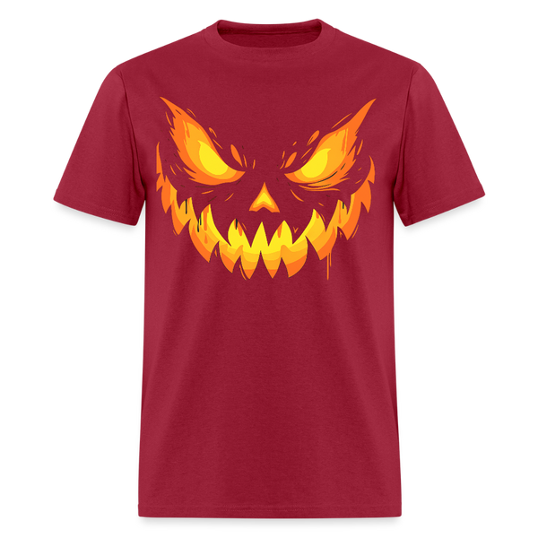 Jack O Lantern Halloween T Shirt - dark red