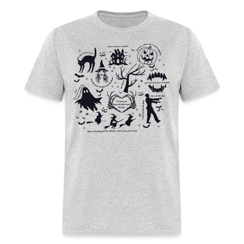 Halloween T Shirt For Swifties - heather gray