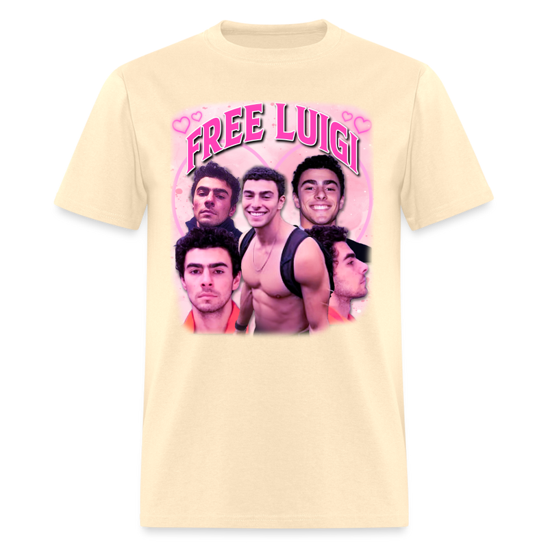 Free Luigi Heart T Shirt - natural