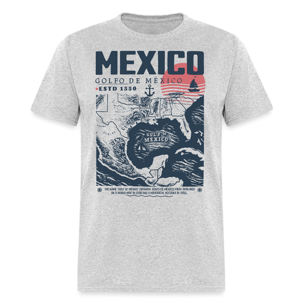 Gulf of Mexico Est. 1550 T Shirt - 6 - heather gray