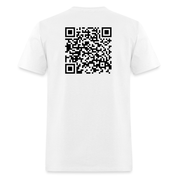 Good Morning QR Code T Shirt - white