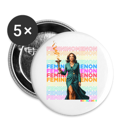 Femininomenon Button Pins (5 Pack) - white