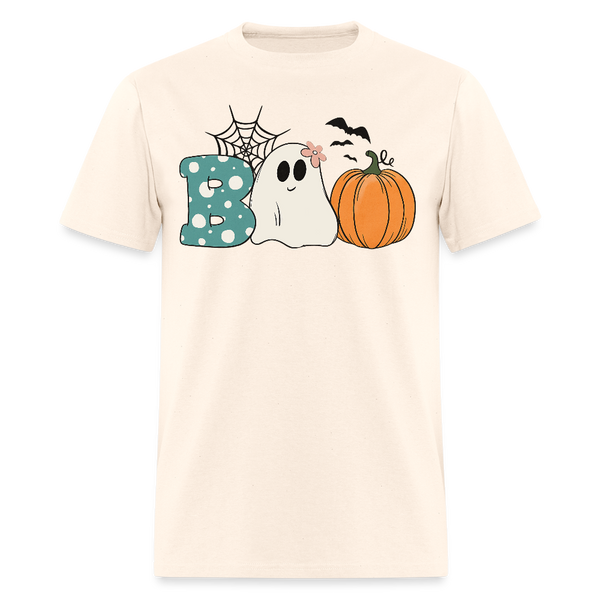 Boo Halloween T Shirt - 2 - natural