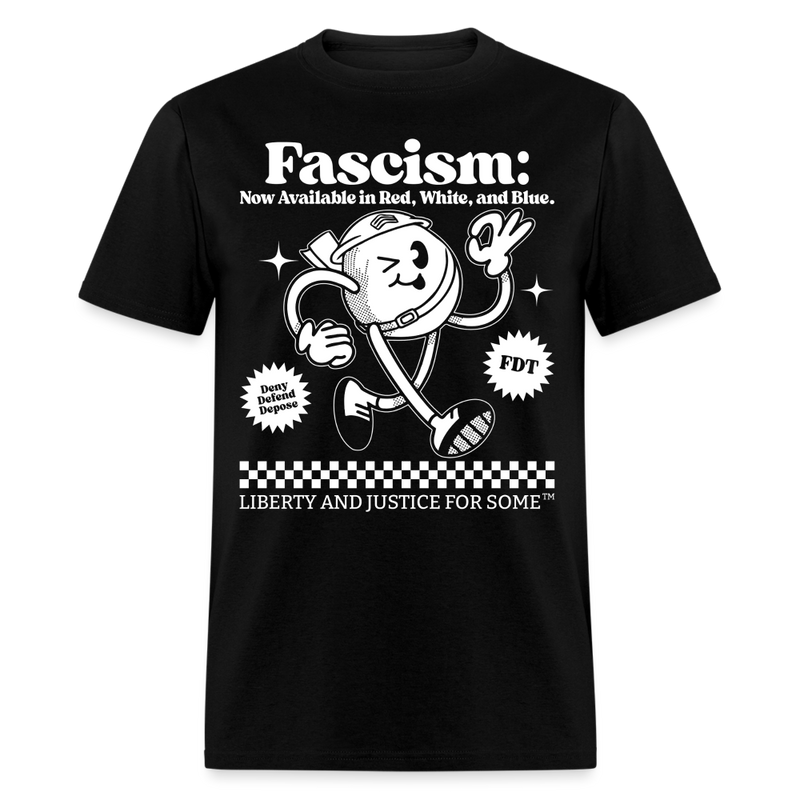 Retro Funny Anti Trump Anti Fascism T Shirt - black