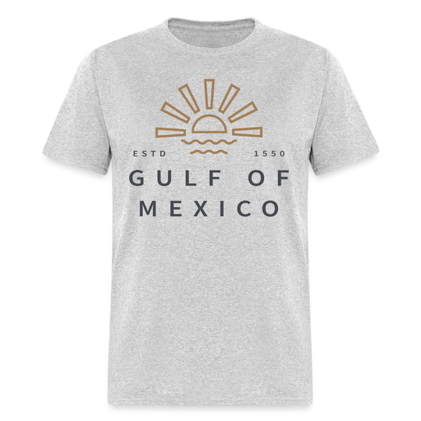 Gulf of Mexico Est. 1550 T Shirt - heather gray