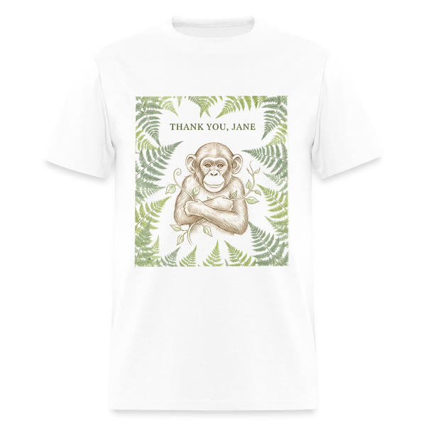 Thank You Jane Goodall T Shirt - 5 - white