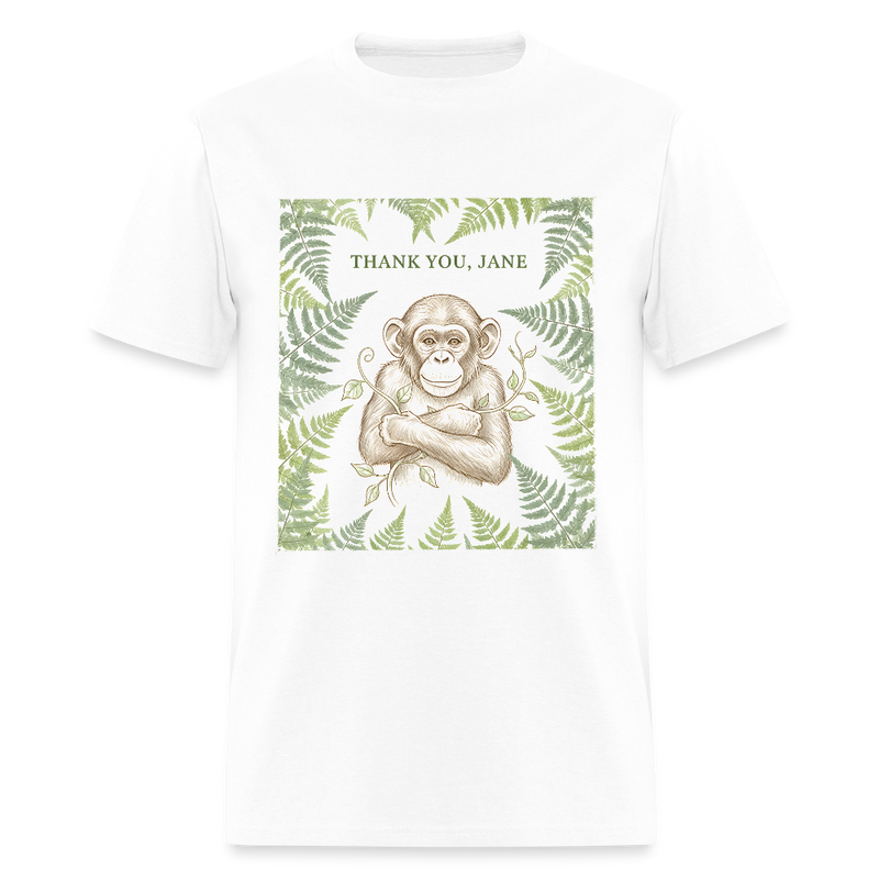 Thank You Jane Goodall T Shirt - 5 - white