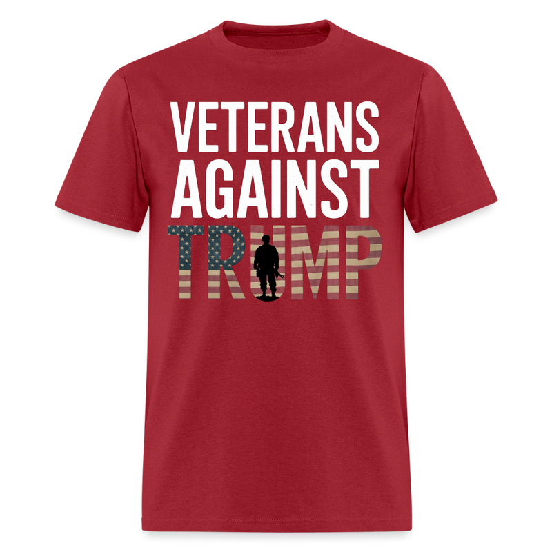 Veterans Againts Trump T Shirt - 14 - dark red