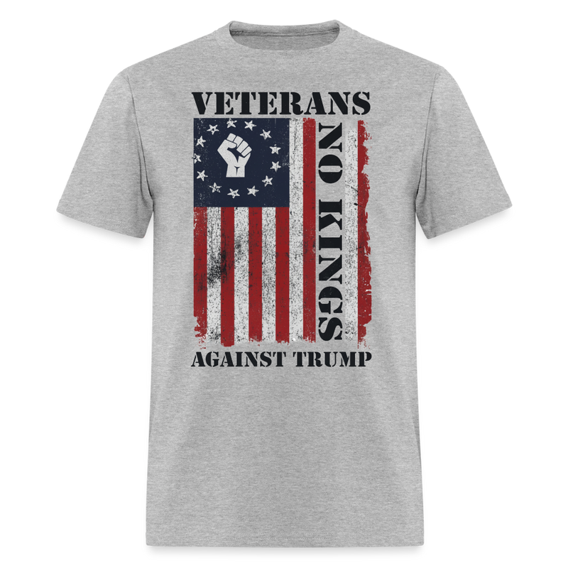 Veterans Againts Trump T Shirt - 20 - heather gray
