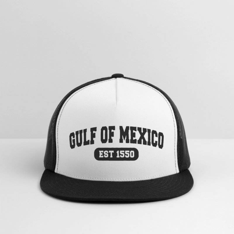 Gulf of Mexico Est. 1550 Trucker Hat - white/black