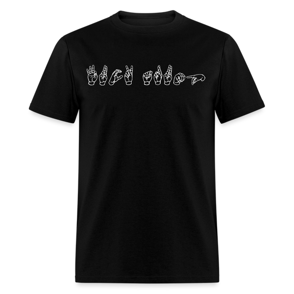 Anti-Trump ASL T Shirt - black
