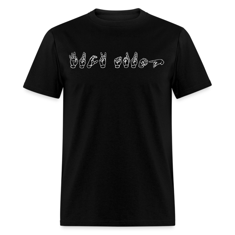 Anti-Trump ASL T Shirt - black