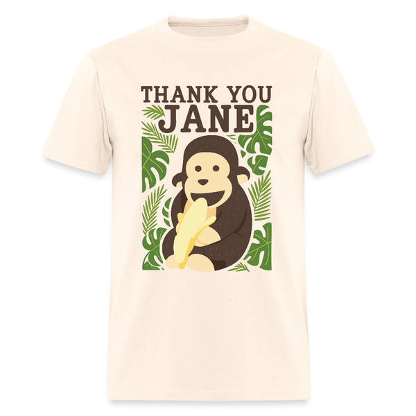 Jane Goodall Thank You Jane T Shirt - natural