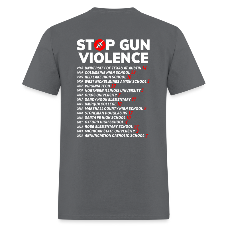Protect Our Kids Gun Reform Now T Shirt - 2 - charcoal