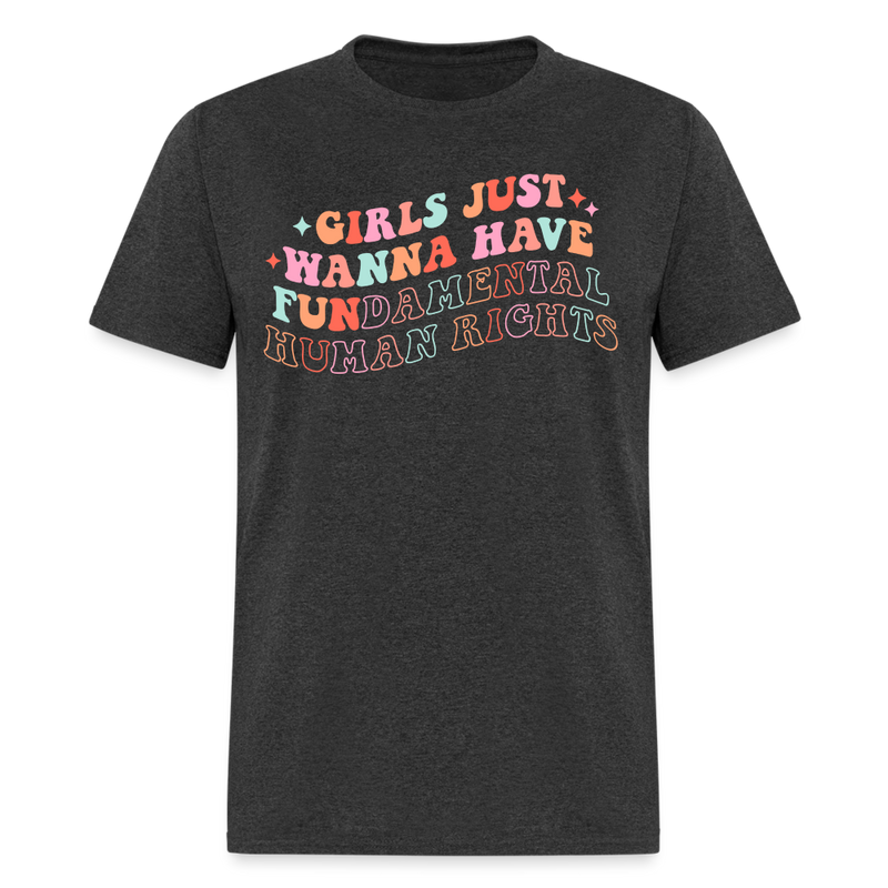 Fundamental Human Rights T Shirt - heather black