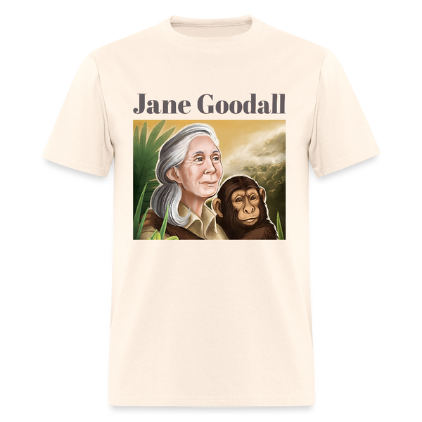 Jane Goodall RIP T Shirt - natural