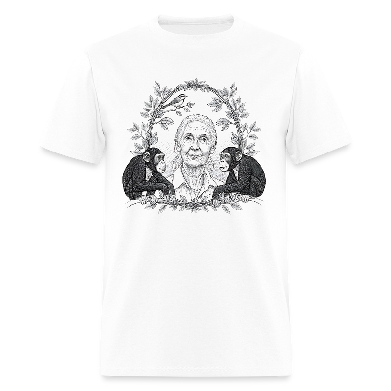 RIP Jane Goodall T Shirt - 3 - white