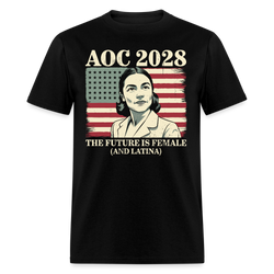 AOC 2028 The Future is Female T Shirt - black