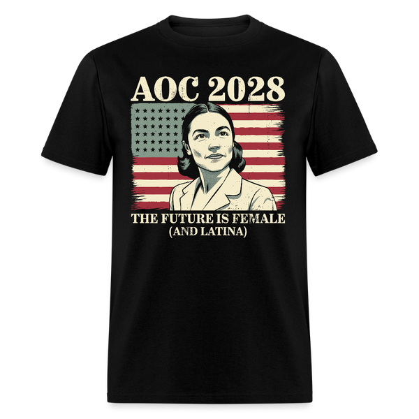 AOC 2028 The Future is Female T Shirt - black