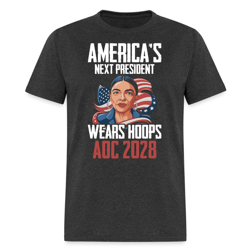 America’s Next President Wears Hoops T Shirt - heather black