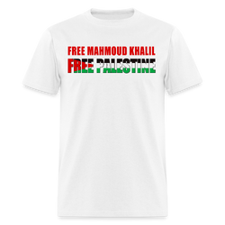 Free Mahmoud Khalil T Shirt - white
