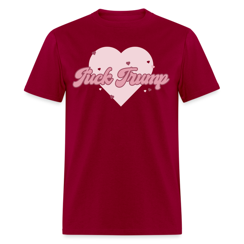 Girly F Trump T Shirt - dark red