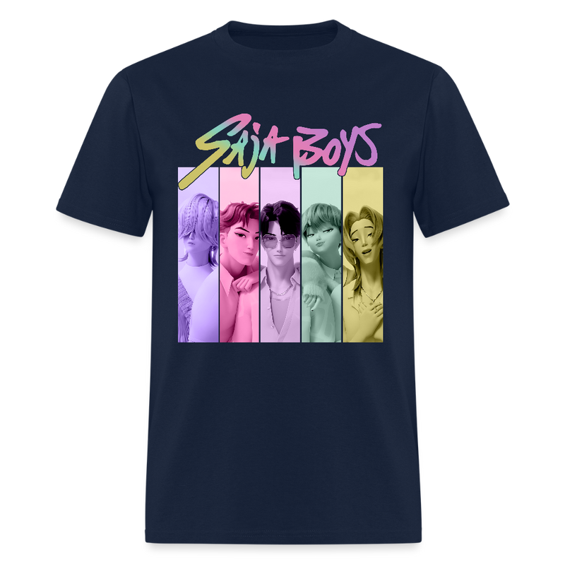 Saja Boys Kpop Demon Hunters Vintage T Shirt - navy