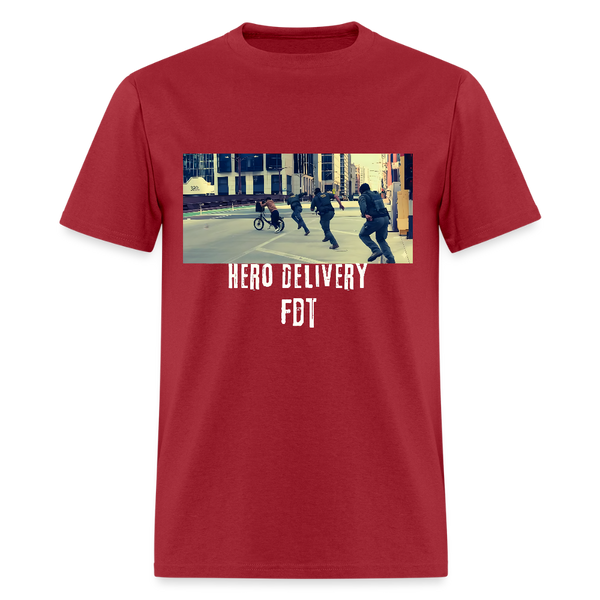 Hero Delivery FDT T Shirt - dark red