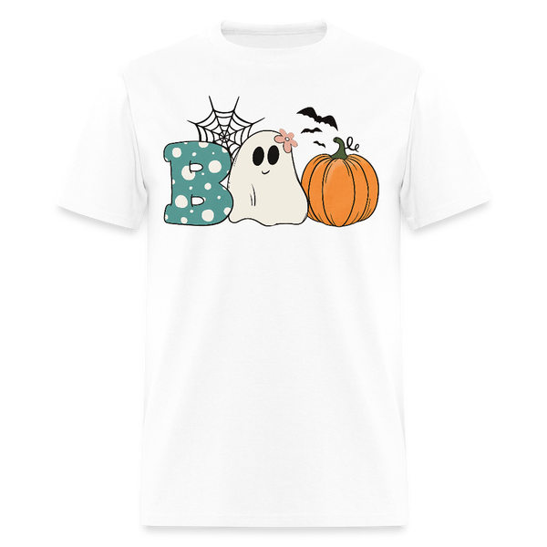 Boo Halloween T Shirt - 2 - white