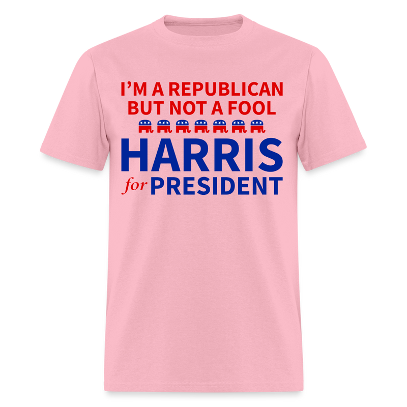 I'm A Republican But Not A Fool T Shirt - pink