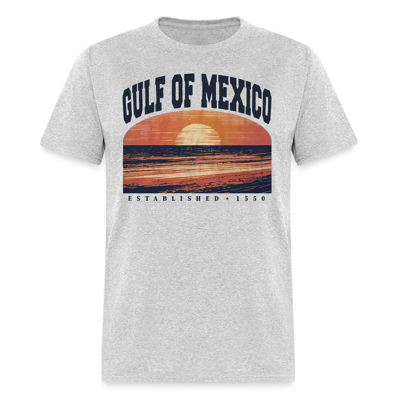 Gulf of Mexico Est. 1550 T Shirt - 10 - heather gray