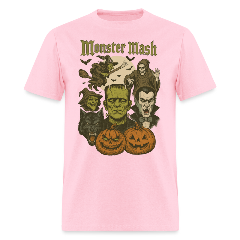 Monster Mash Halloween T Shirt - pink